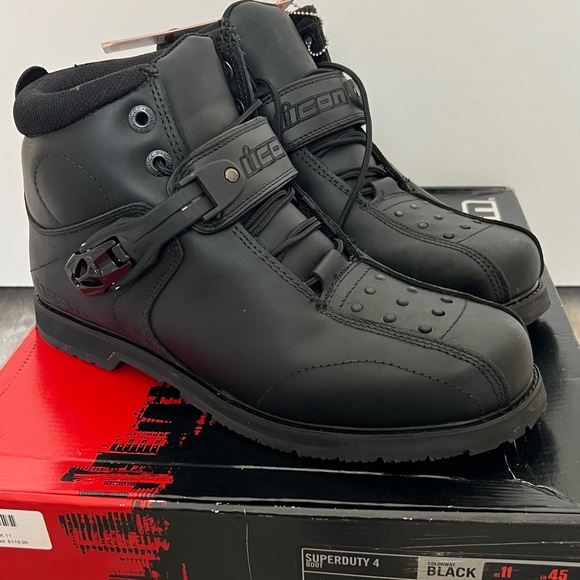 Icon Superduty 4 Motorcycle Boots - Picture 3 of 5